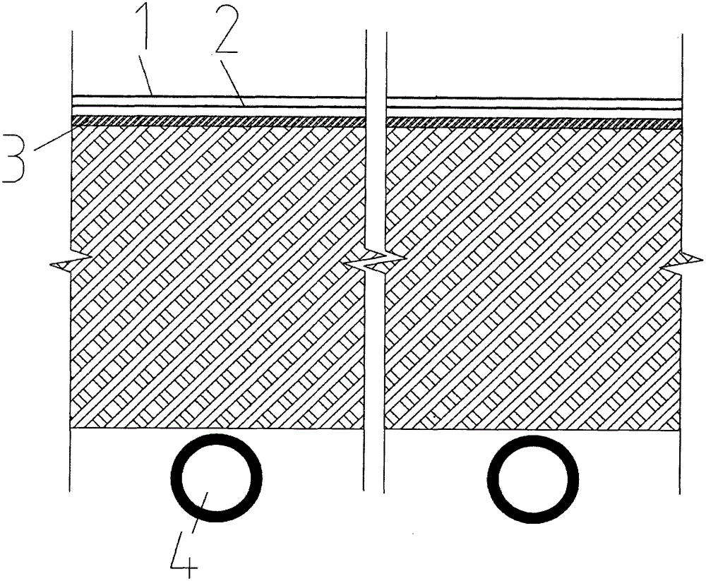 HDPE membrane anti-seepage structure of liquid storage pool on rock and soil base