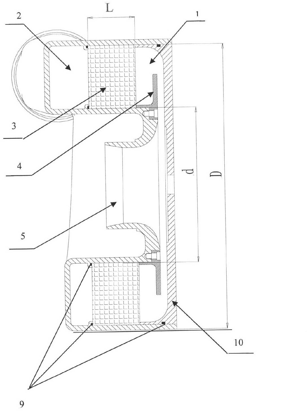 Inter-cooling integral volute