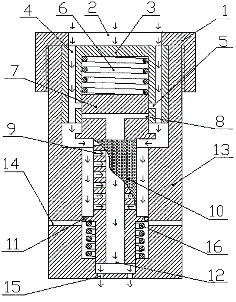 Pressure-balance self-cleaning filter