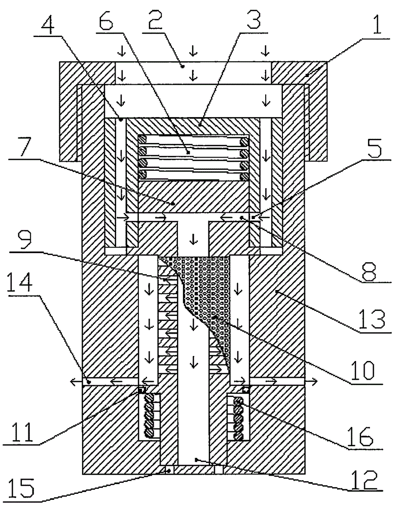 Pressure-balance self-cleaning filter