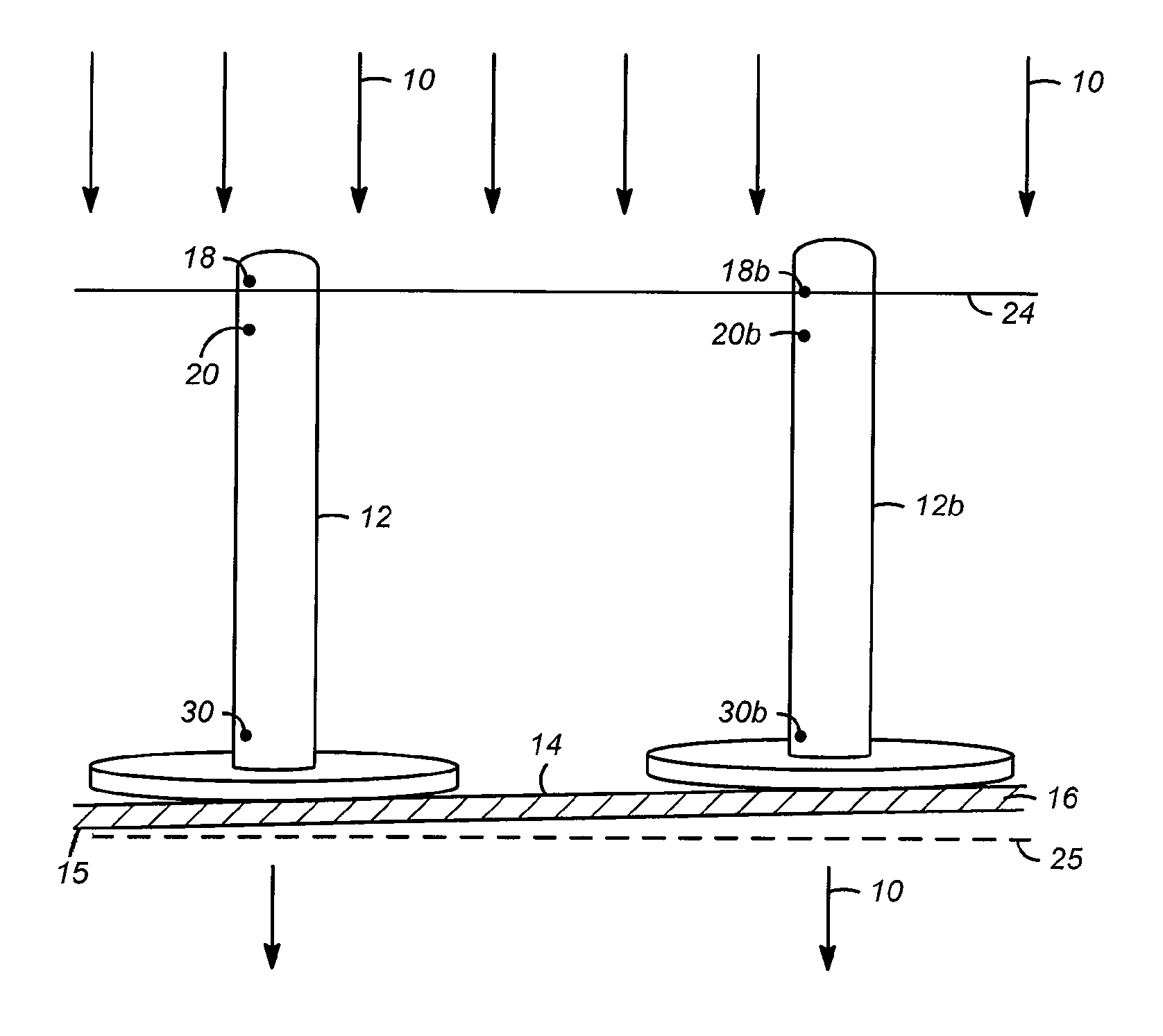 Apparatus and process for distributing vapor and liquid phases