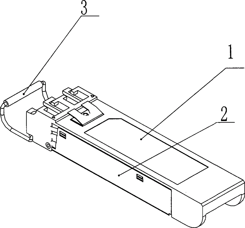 Miniature light transmitting-receiving integrated modular structure capable of hot plug