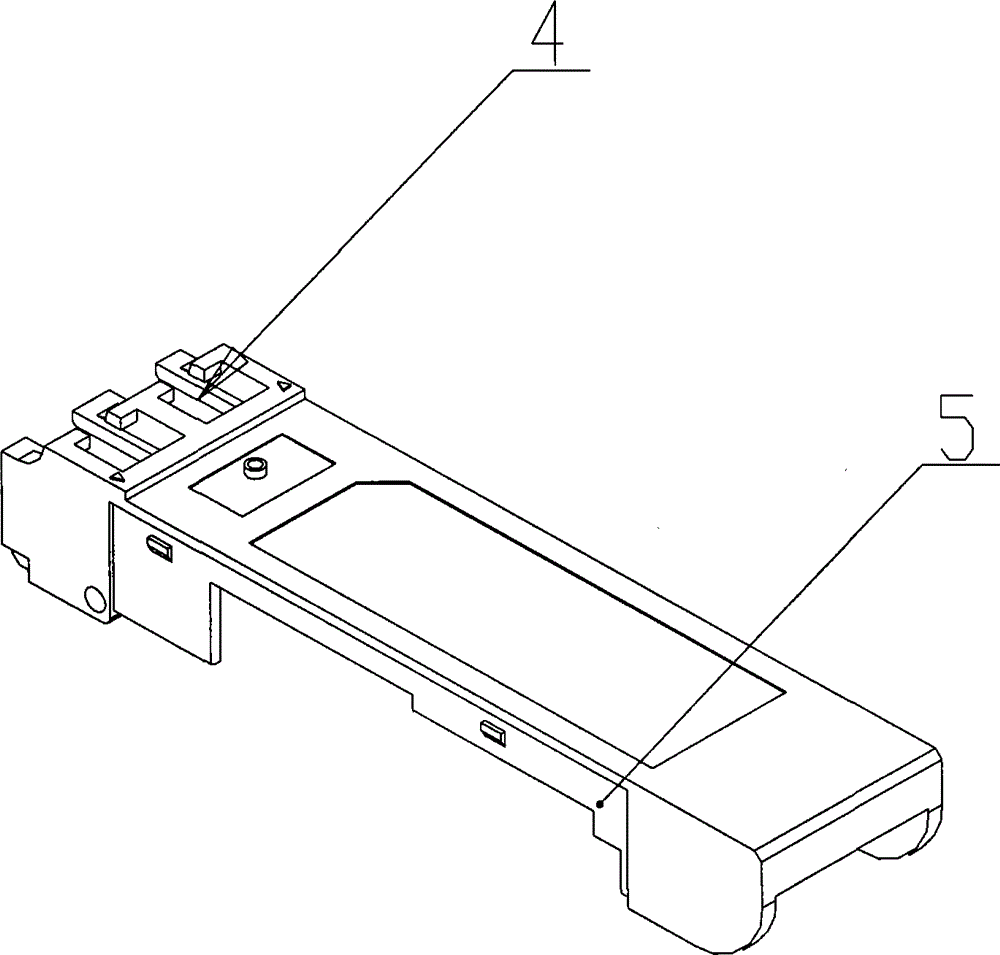 Miniature light transmitting-receiving integrated modular structure capable of hot plug