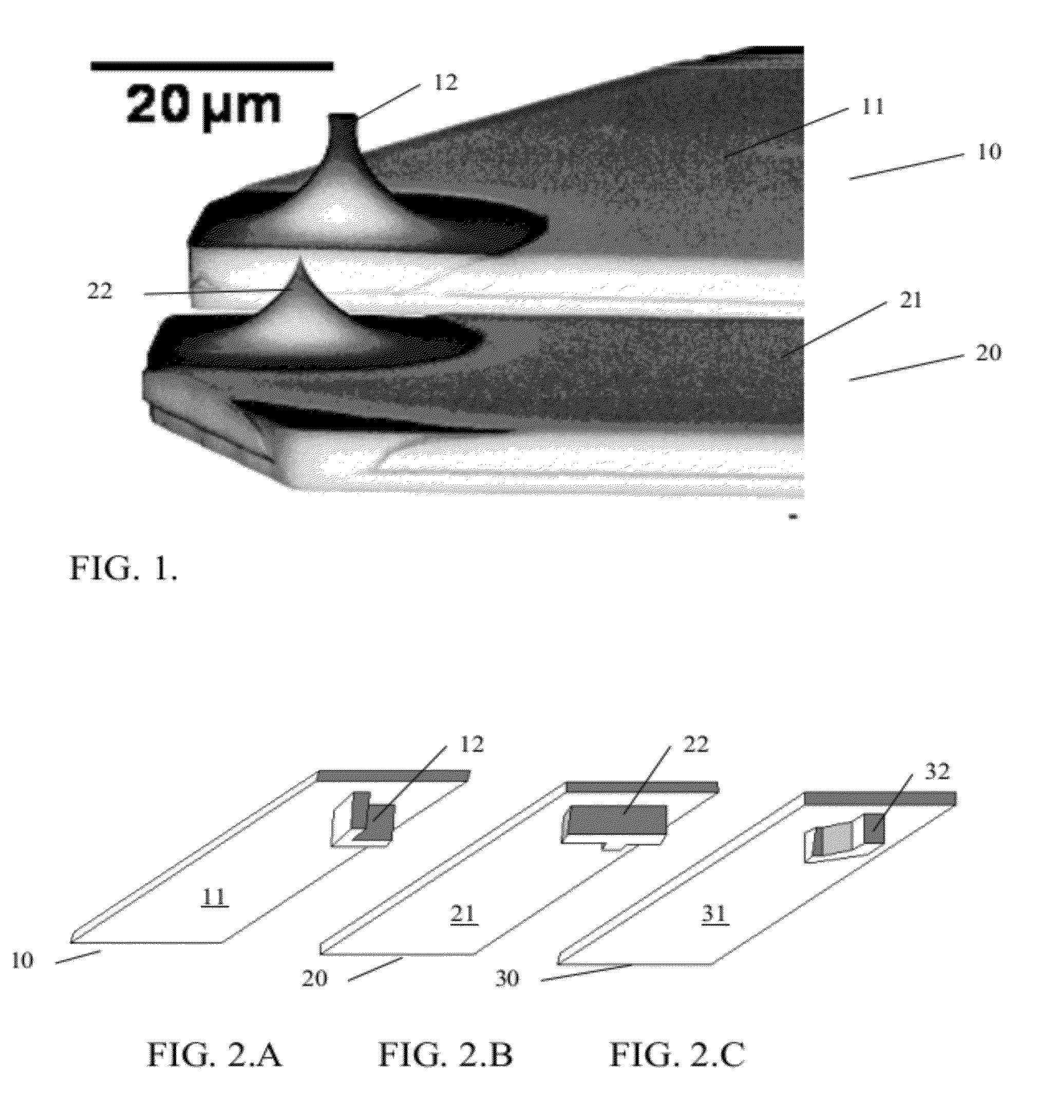 Scanning probe lithography apparatus and method, and material accordingly obtained