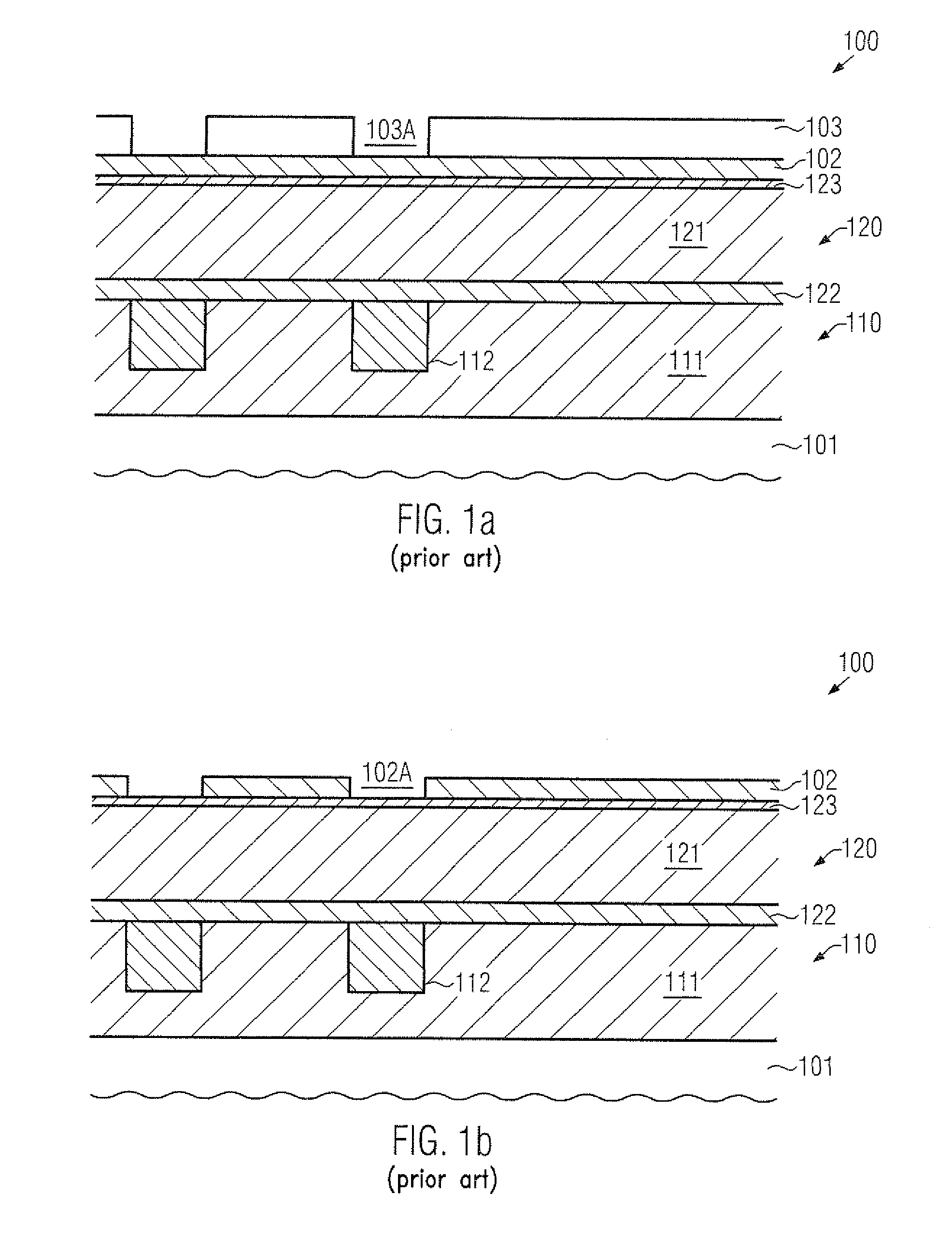 Metallization system of a semiconductor device comprising rounded interconnects formed by hard mask rounding