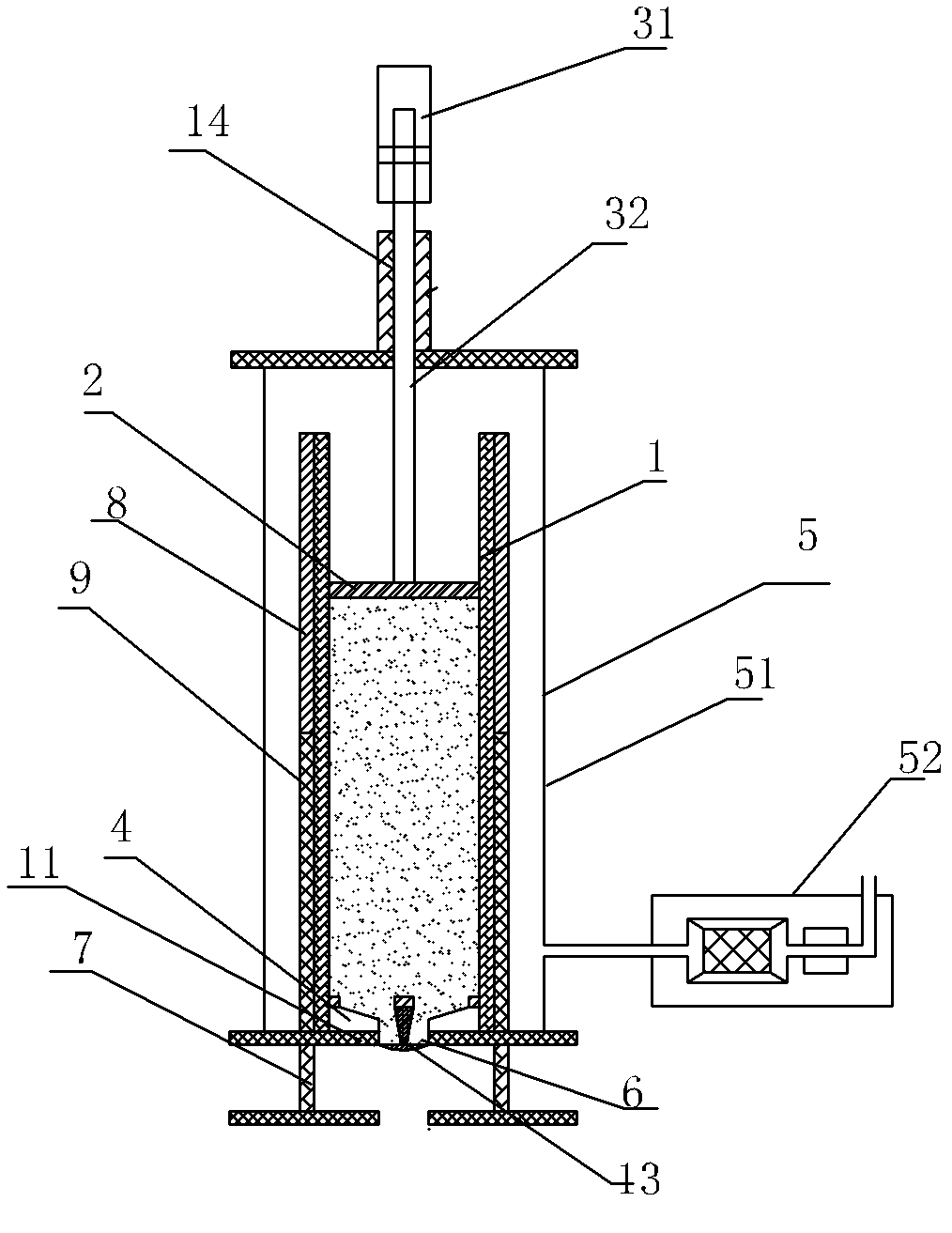 Equipment and method for preparing micro-structured fiber preform of chalcogenide glass