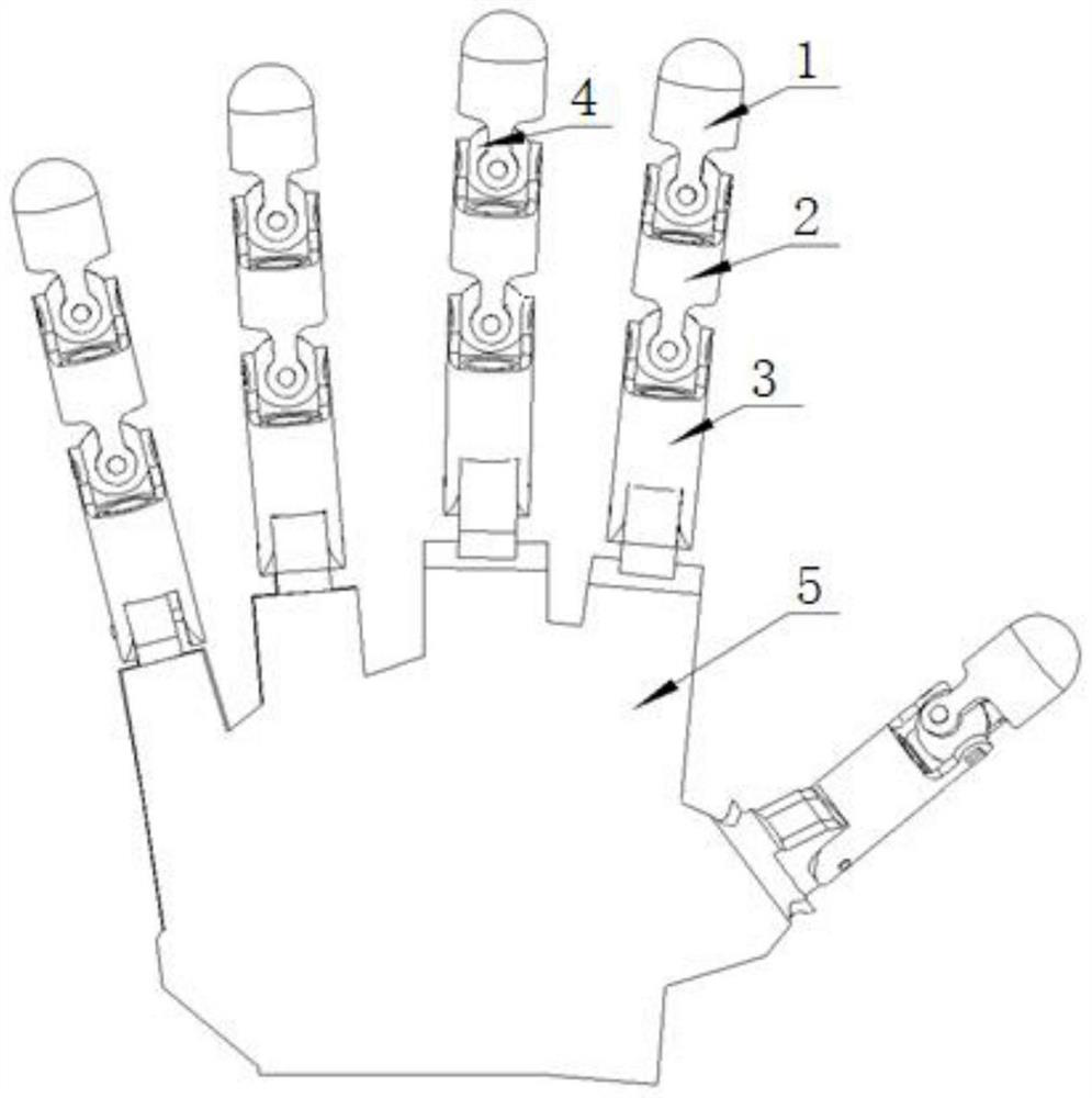 Rigidity-variable skeleton of rigid-flexible coupling dexterous hand