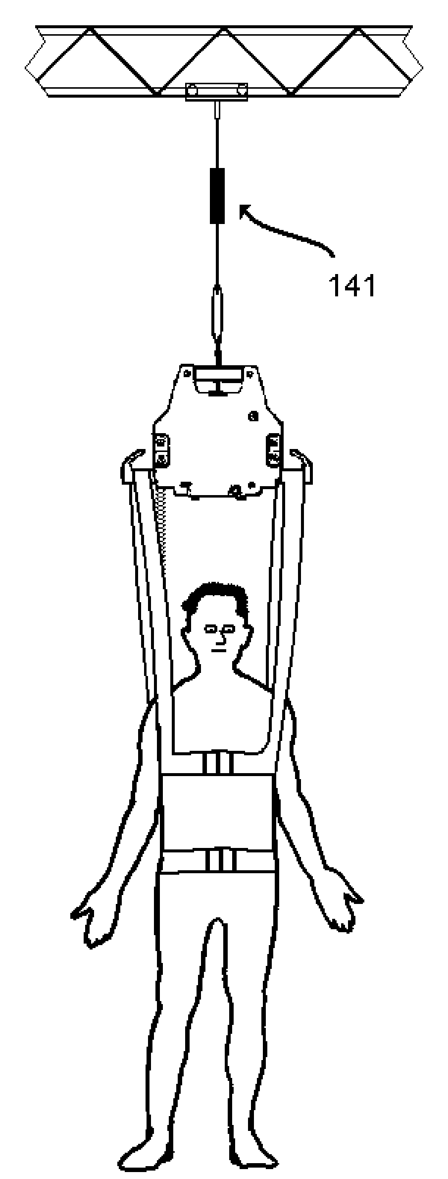System for people with limited mobility or with elevated risk of falling
