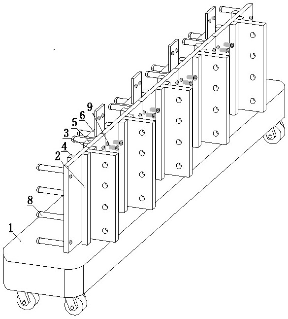 Flexible assembling equipment for bridge T-shaped steel and implementation method thereof