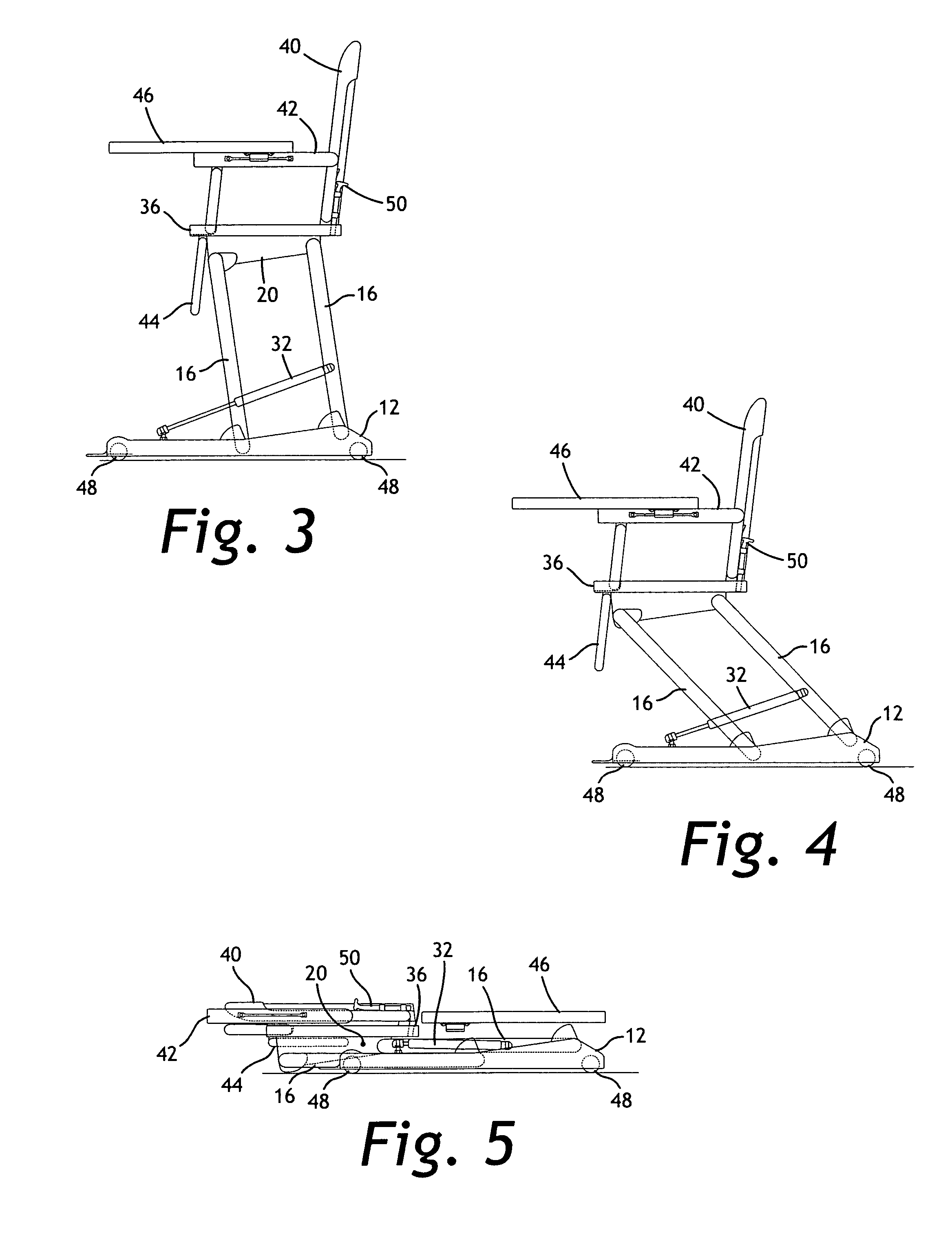 Height-adjustable furnishing system