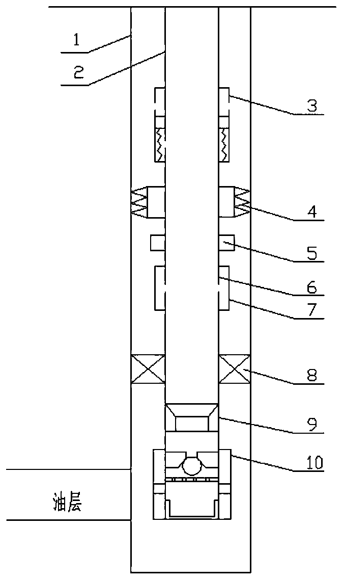 A long-acting CO2 gas injection string and its operation method