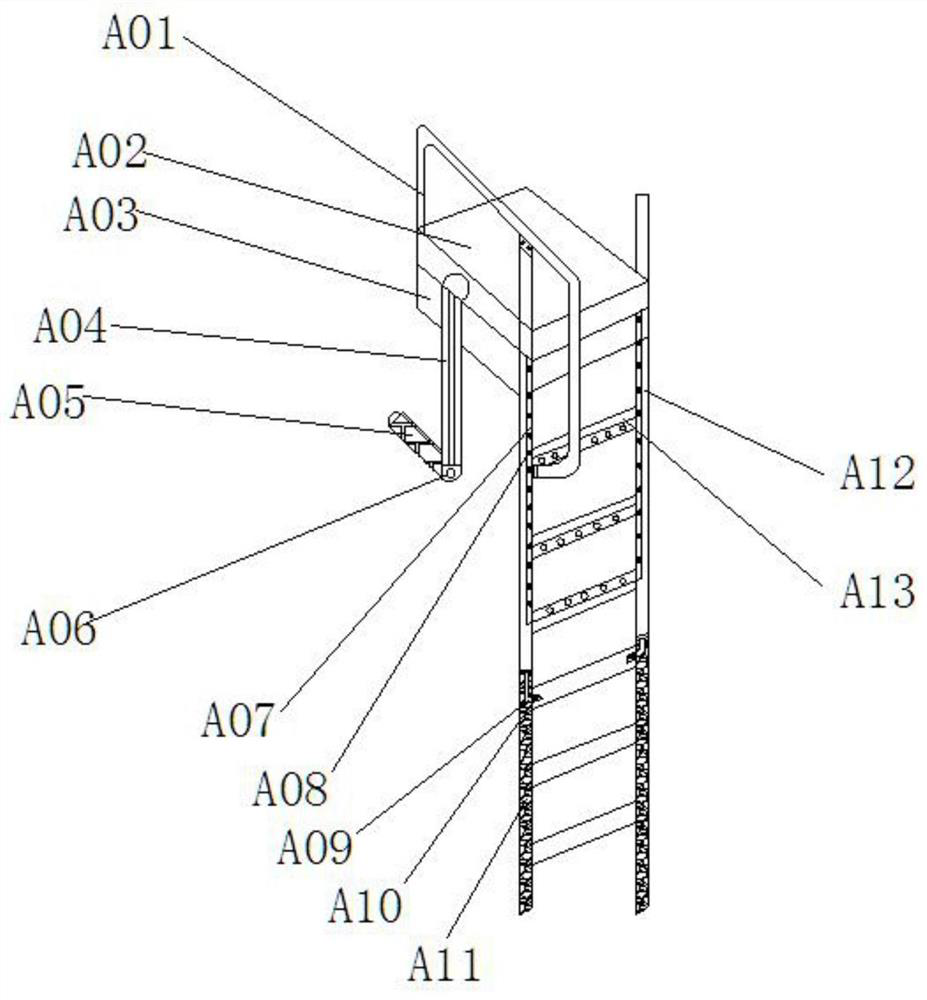 Adjustable folding crawling ladder for student dormitory