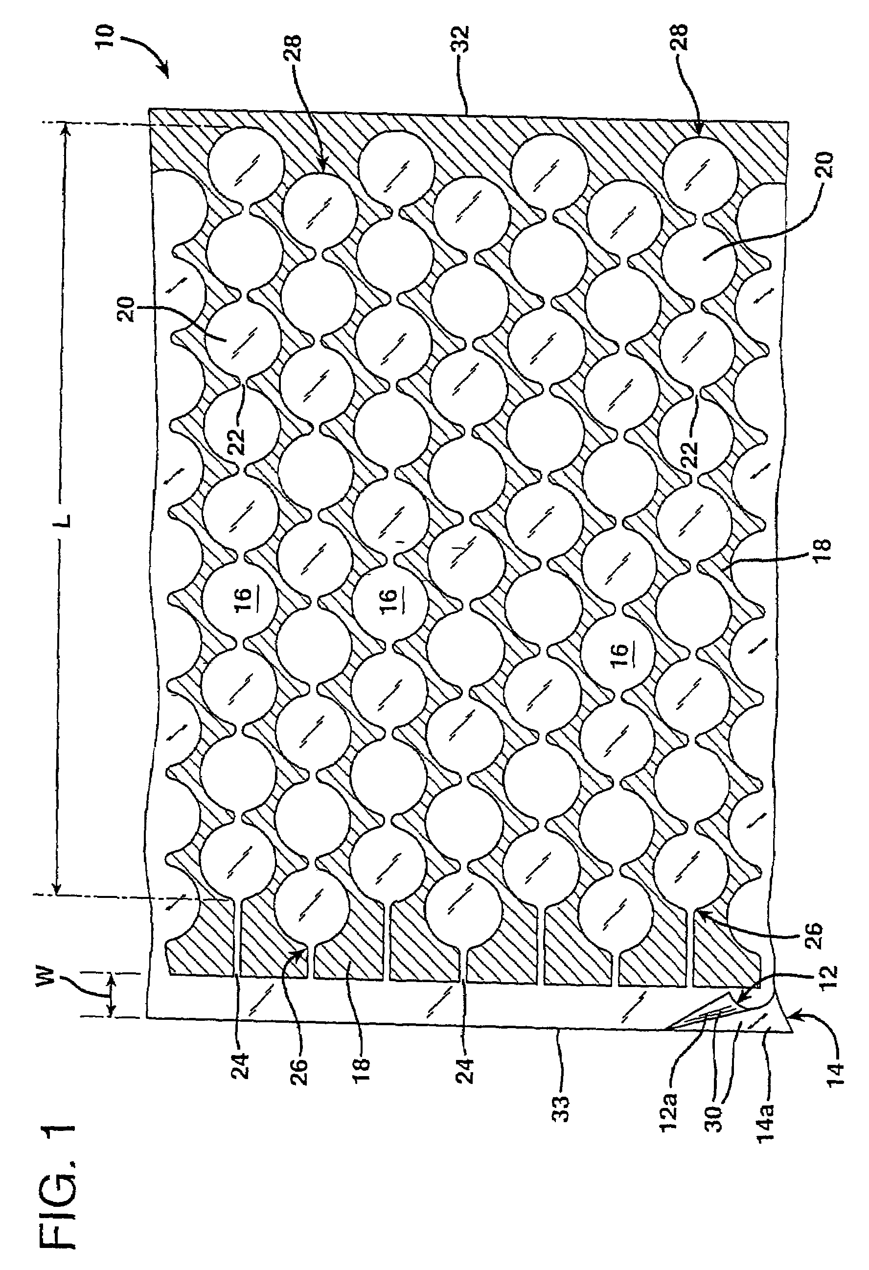 Process for making and aging high strength high gas barrier cellular cushioning product