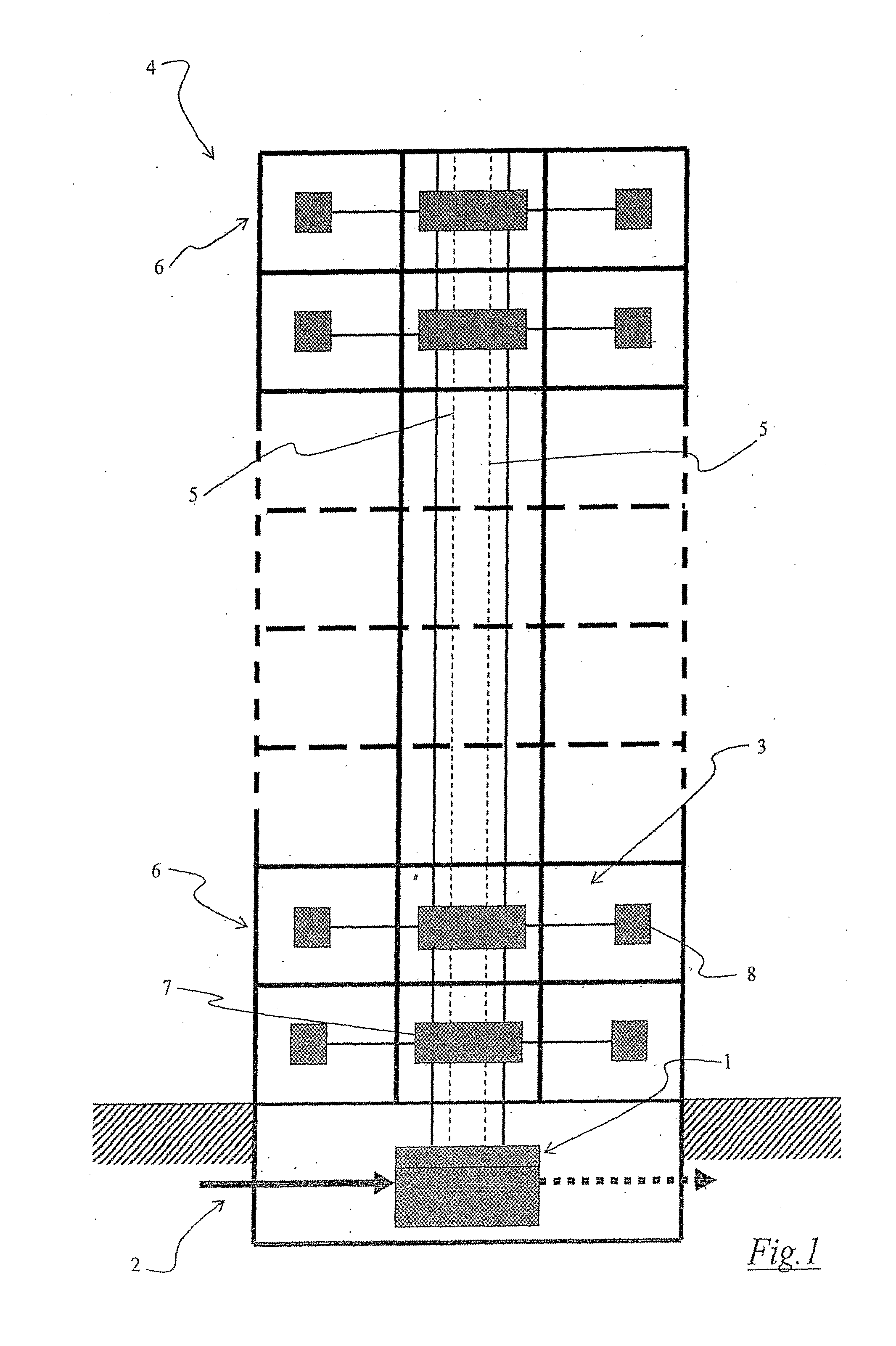 Modular system and methods for connecting an external communication network to a user network of a building