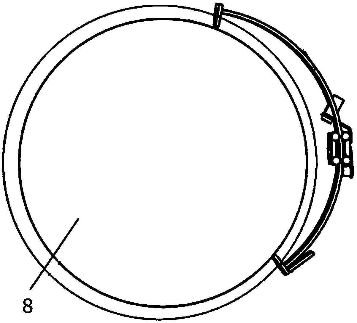 Parameter detection device and system for portable subway wheel pairs