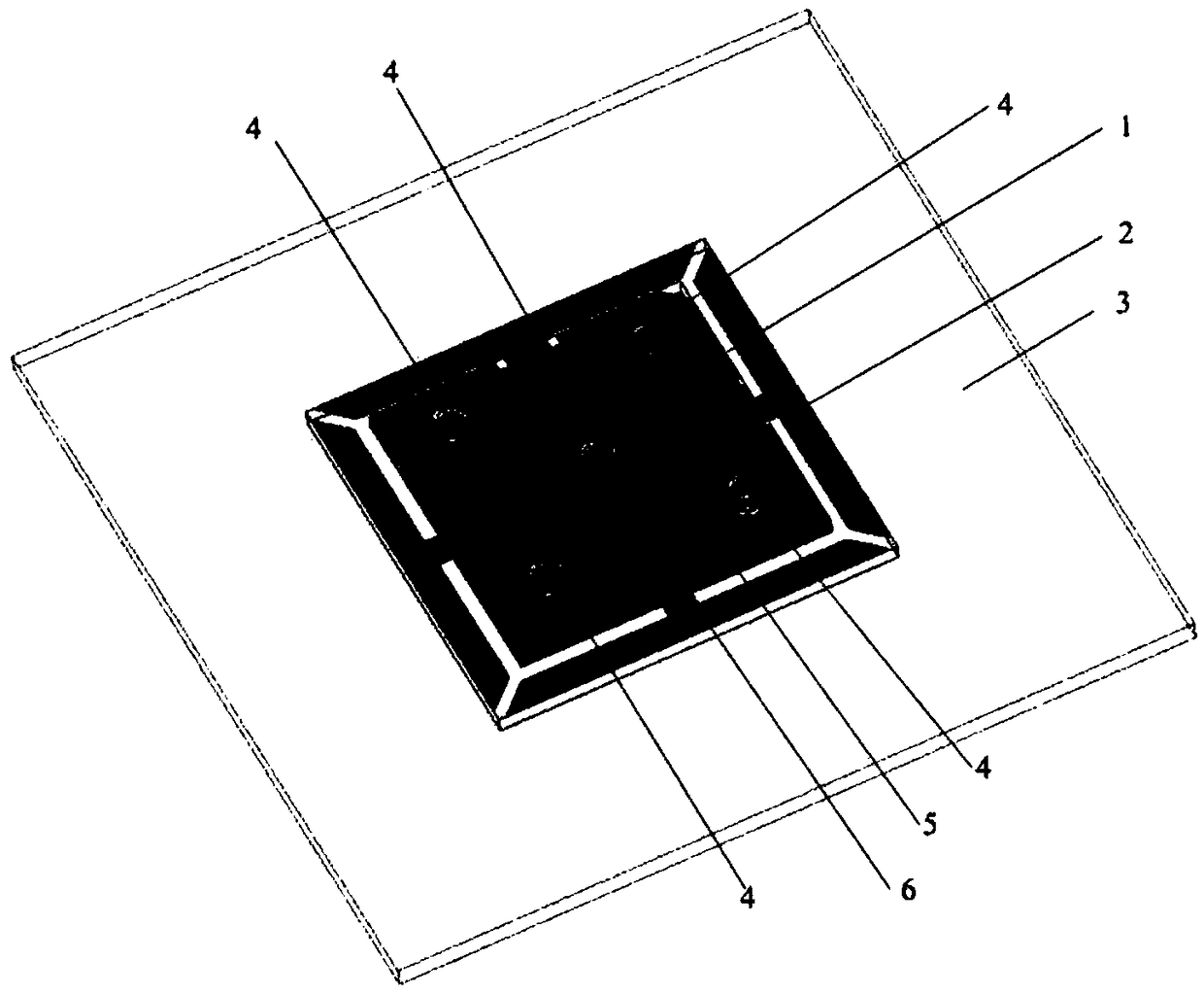 Double-fed dual-frequency dual-circular-polarization microstrip patch antenna