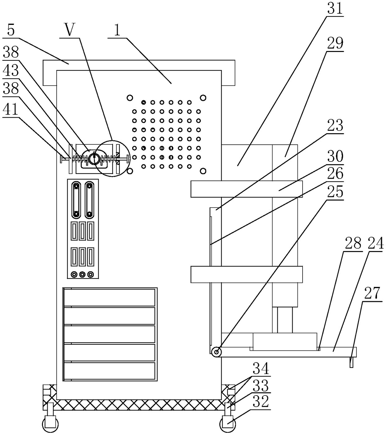 Shockproof computer mainframe