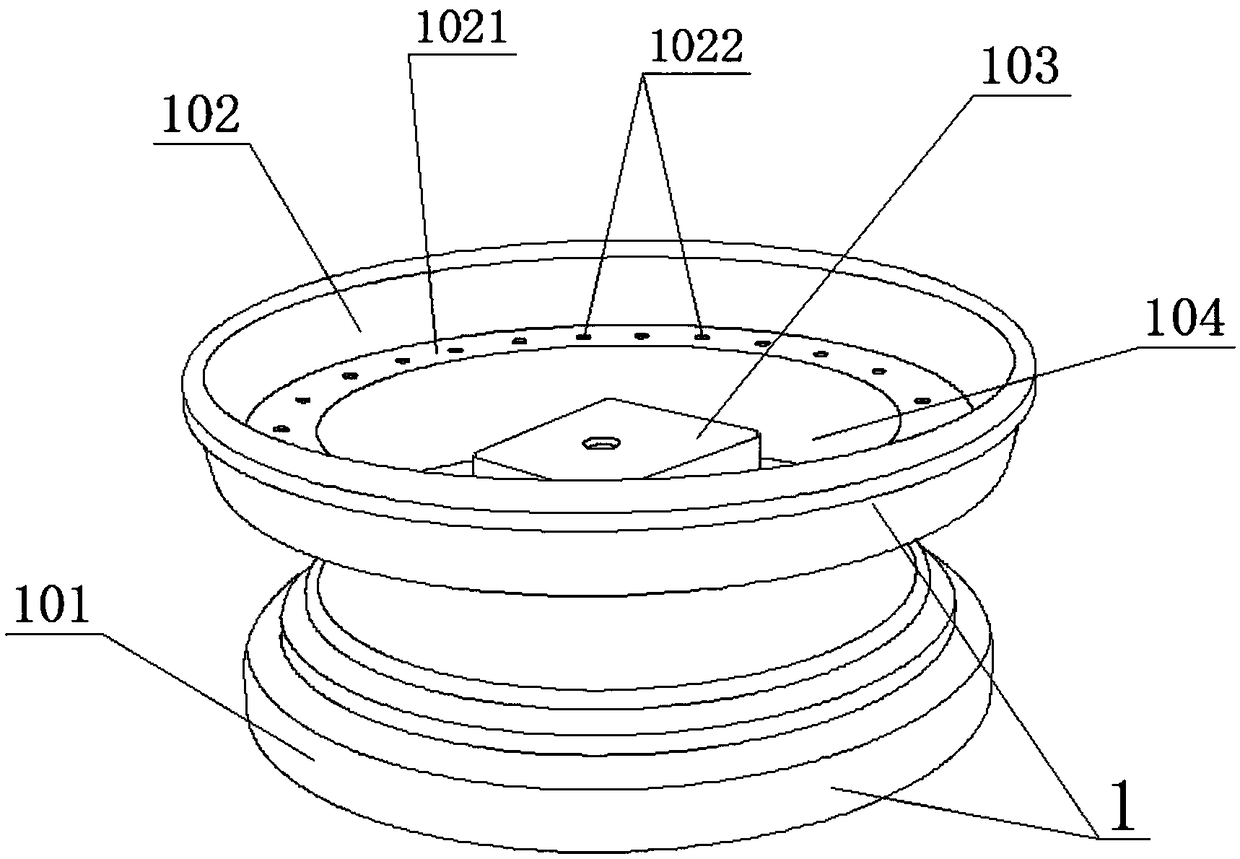 Circular supporting component of flowerpot