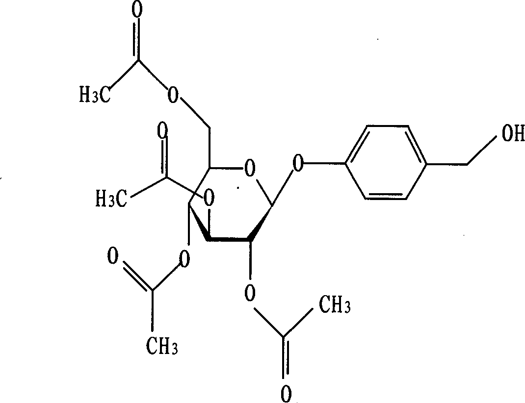 Acetyl-gastrodine oral disintigration tablet for sedation, soporific and nervous headache