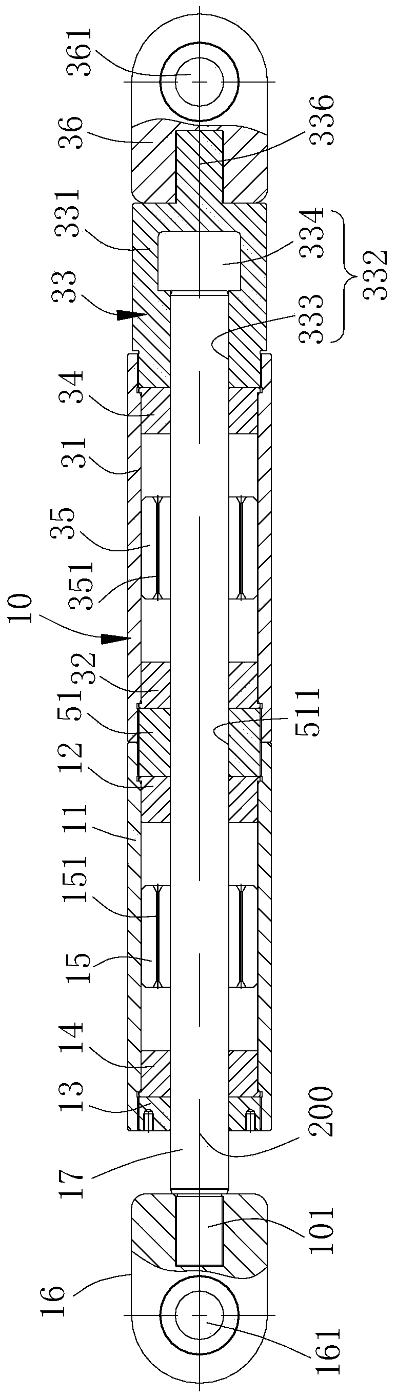 Multi-cylinder combination type viscous damper