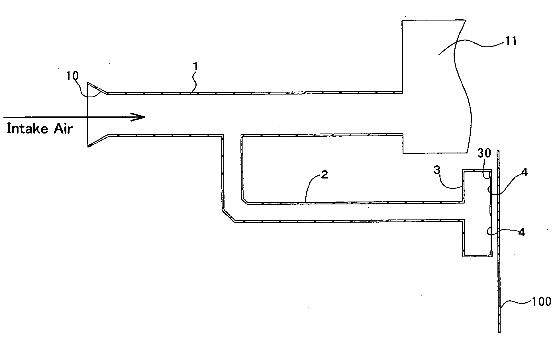 Air intake sound control structure