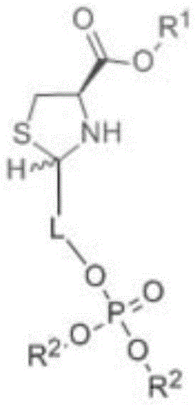 A kind of preparation method of phosphoric sugar alcohol tetrahydrothiazole-4-carboxylic acid compound