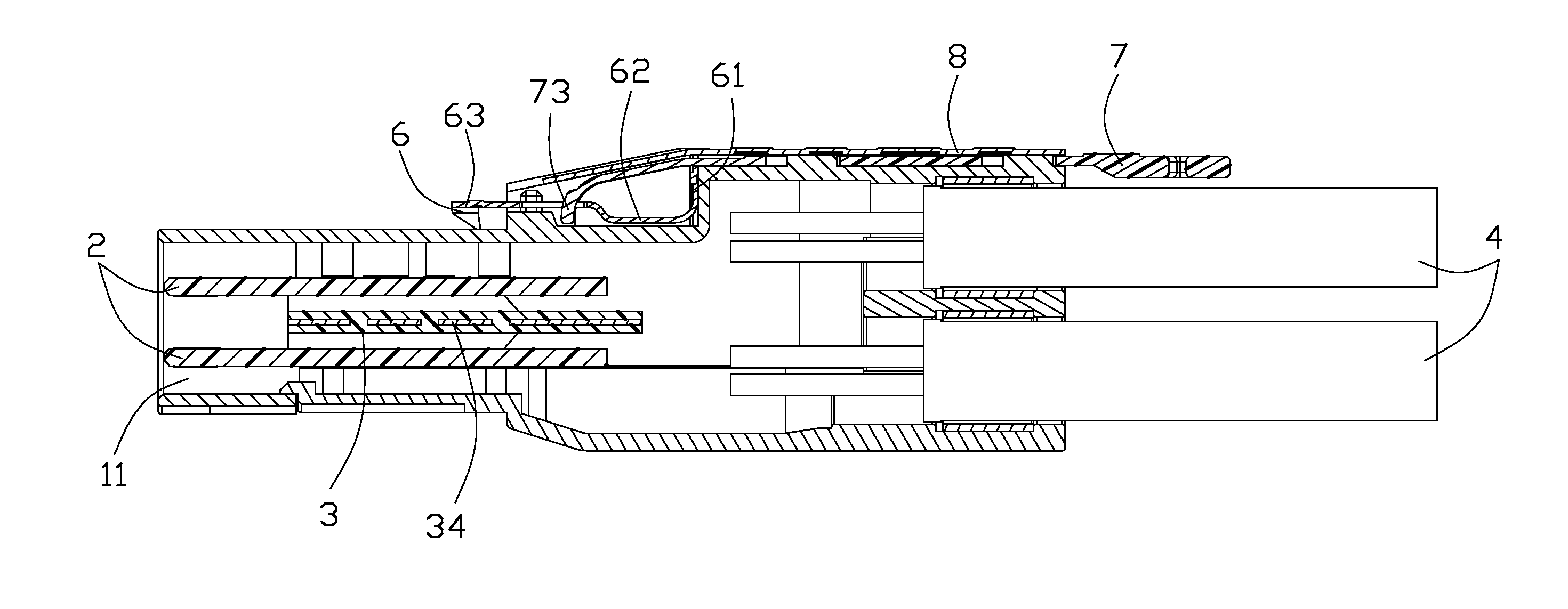 Electrical connector assembly having engaging means for providing holding force