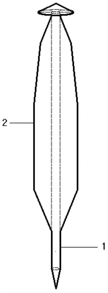 An umbrella-shaped portable water treatment device and treatment method