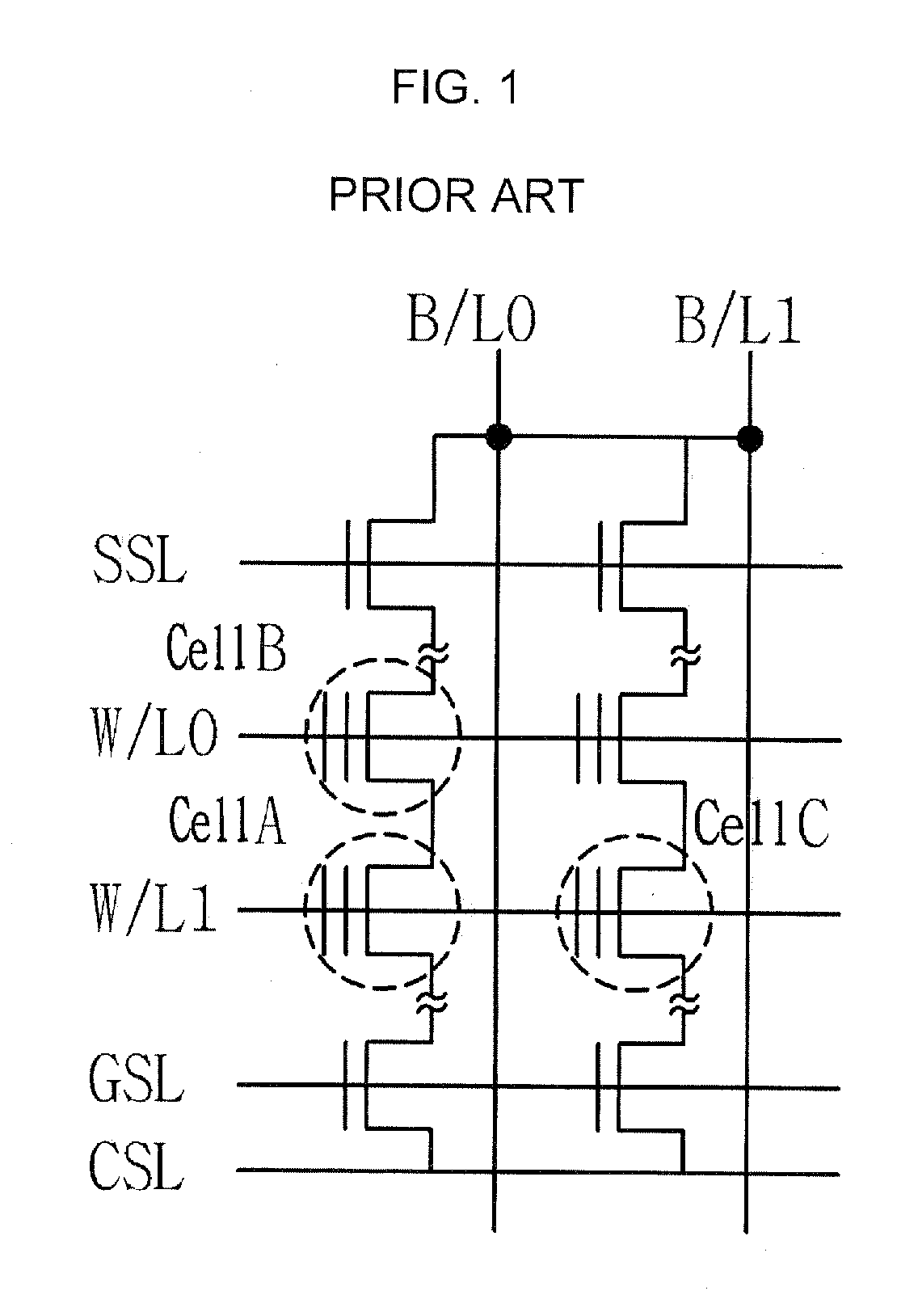 NAND type flash memory array and method for operating the same