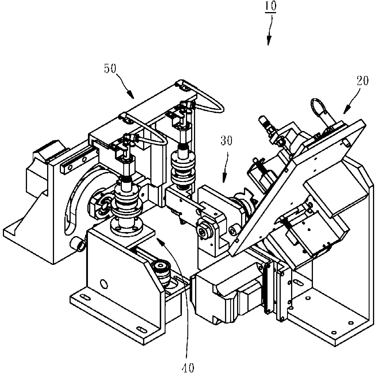 A feed mechanism for an optoelectronic component testing machine