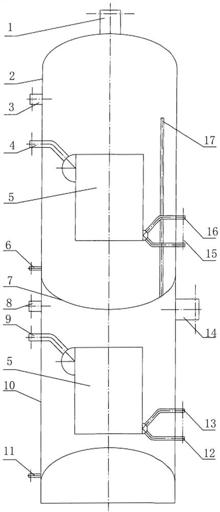 Energy-saving double-cavity double-layer condensation evaporator for pure nitrogen equipment