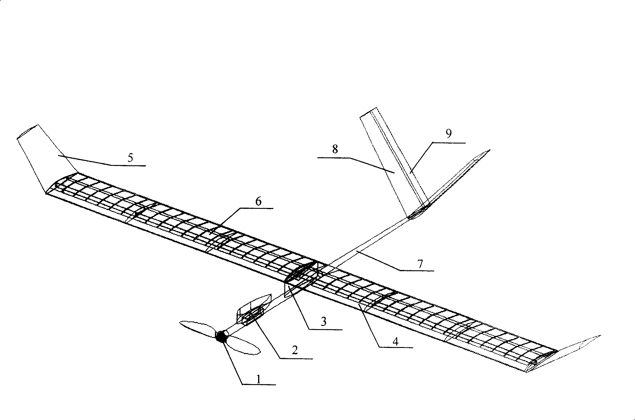 Solar pilotless plane