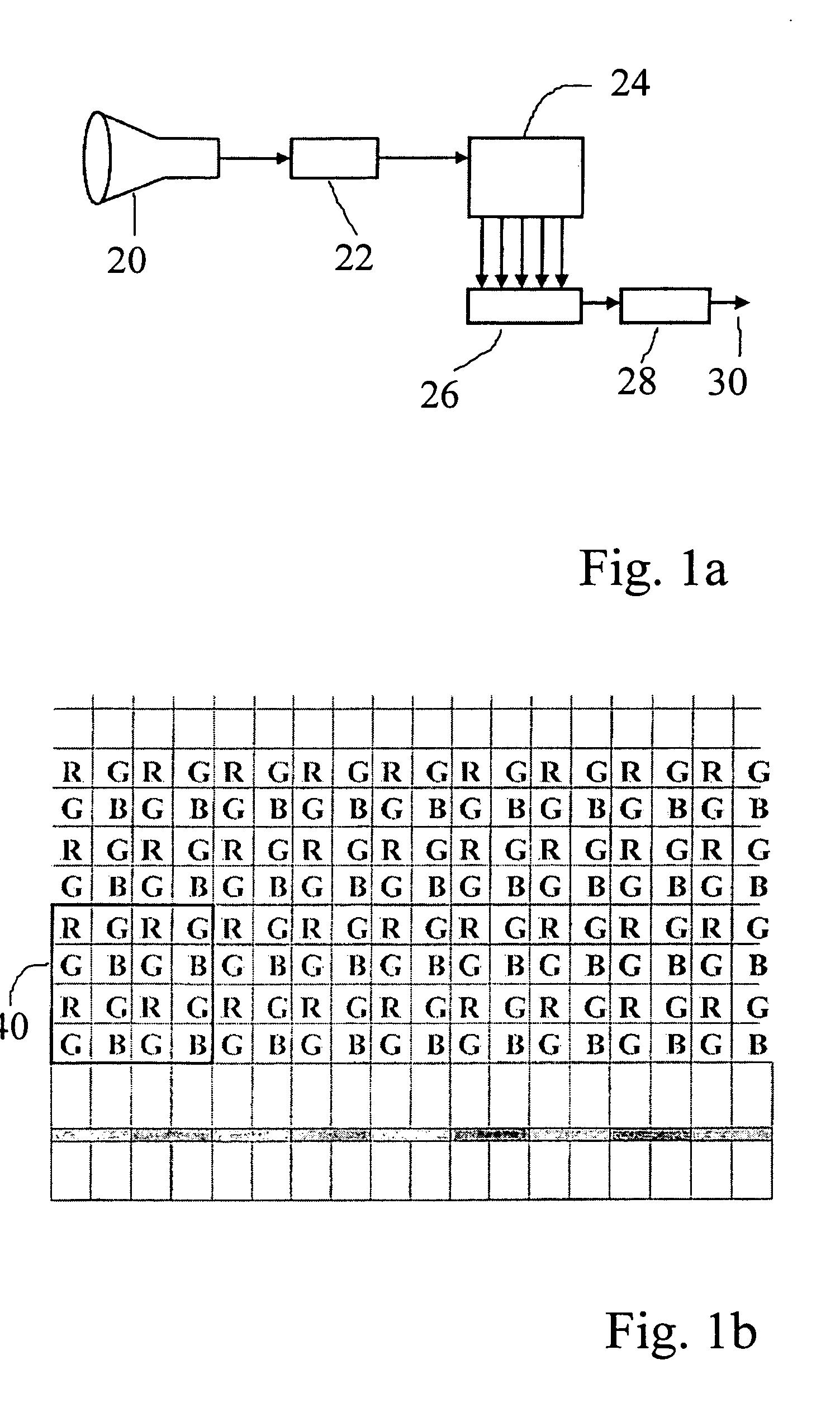 Method and apparatus for in a multi-pixel pick-up element reducing a pixel-based resolution and/or effecting anti-aliasing through selectively combining selective primary pixel outputs to combined secondary pixel outputs