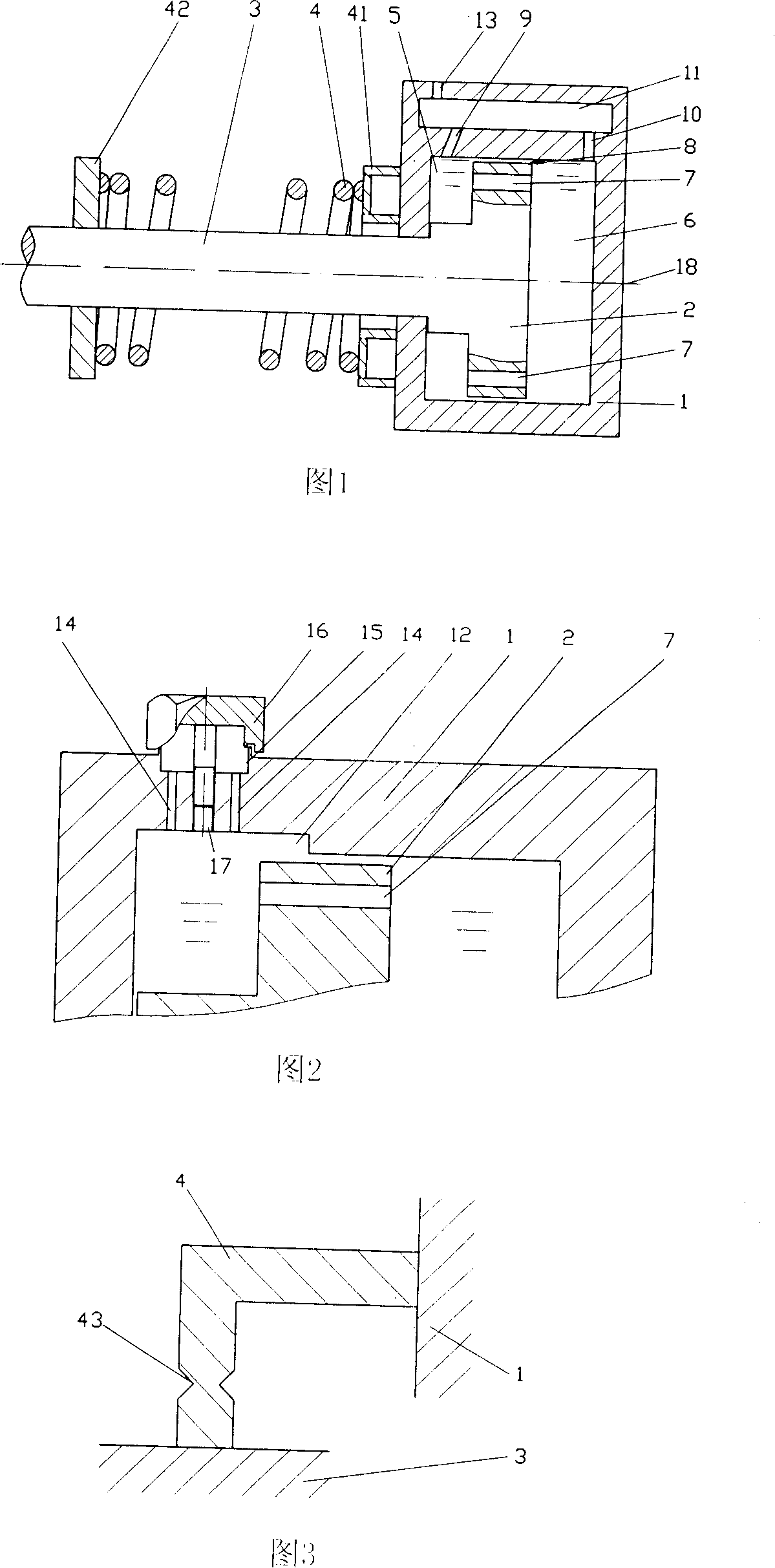 Hydraulic buffering device when automobile being bounced