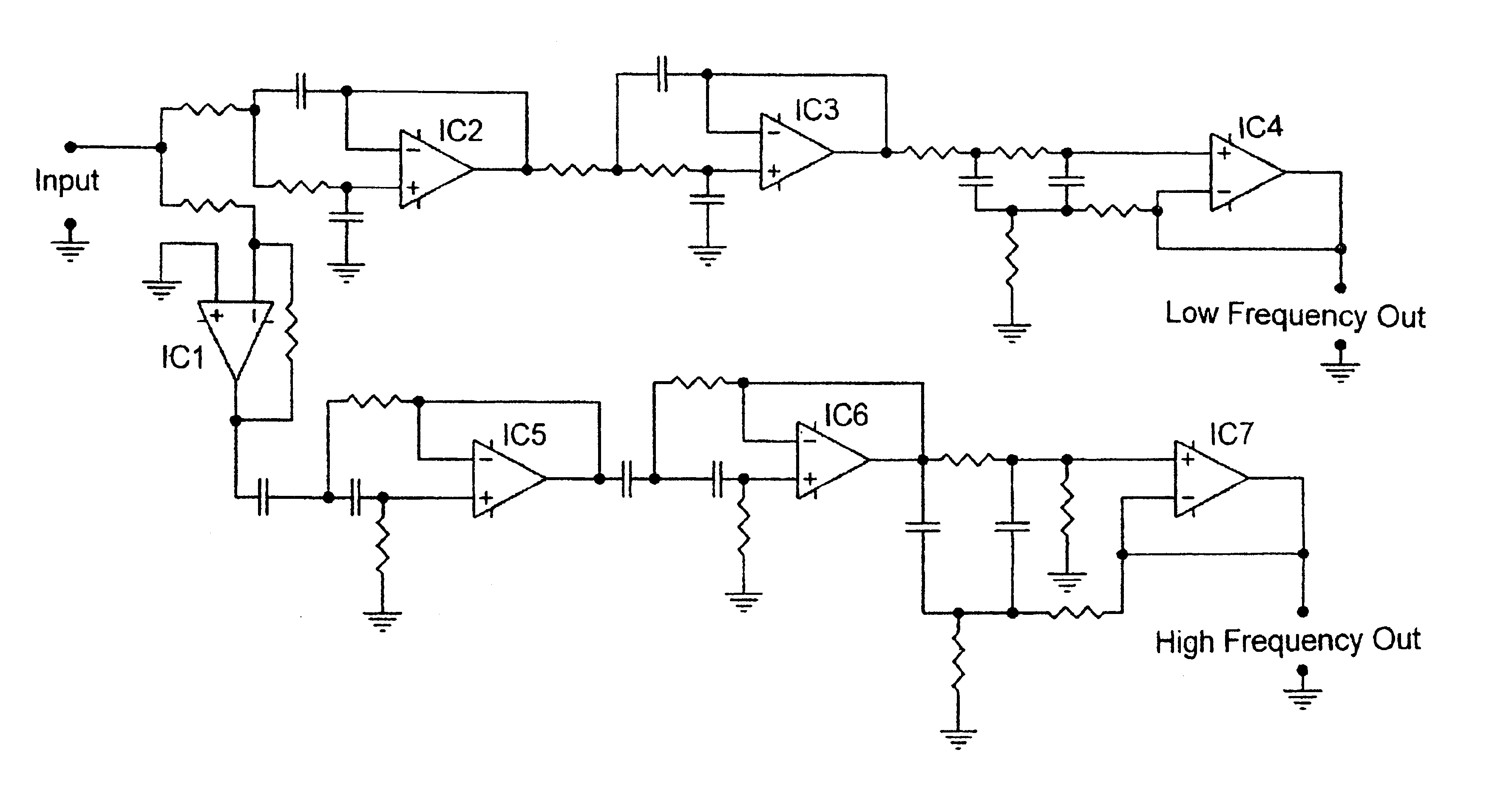 Crossover filter system and method