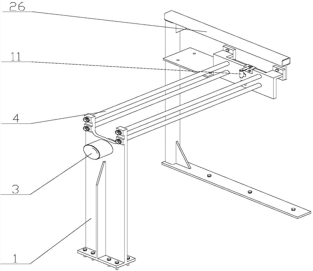 Online servo large-diameter bar hydraulic follow-up fixed-length shearing mechanism