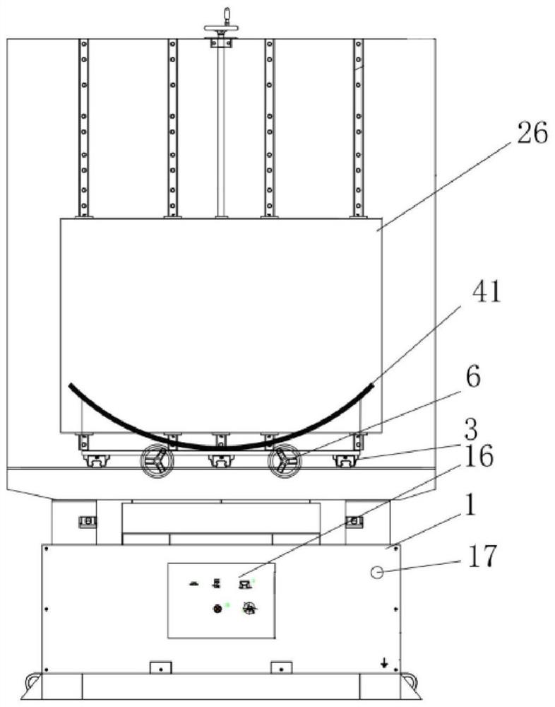 A large-scale transformer coil flipping device and coil flipping method