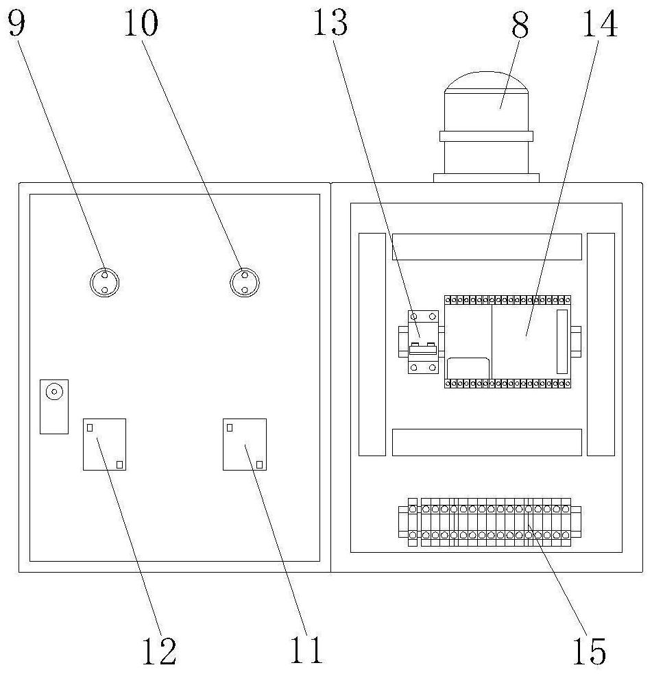 Vacuum backwashing comprehensive protection alarm device