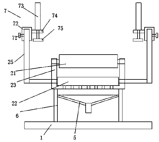 Panel machining and positioning device for furniture manufacturing