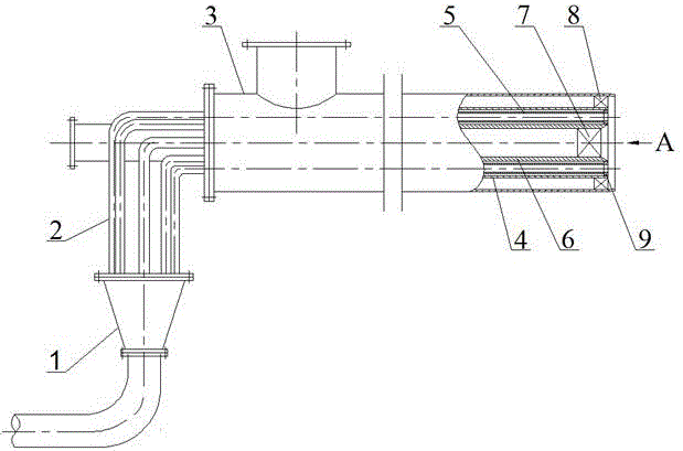 Combustor for efficiently and stably combusting anthracite coal in decomposition furnace