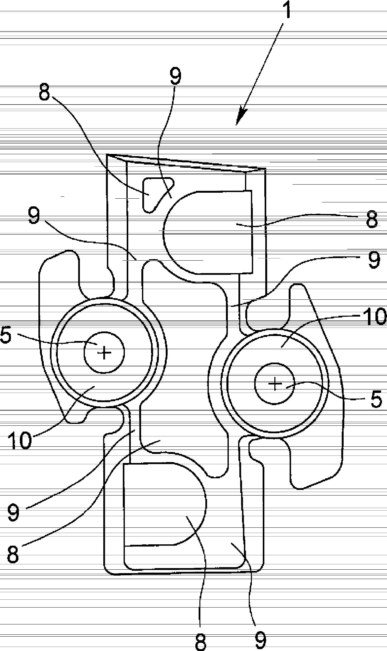 Brake lining for disc brake and brake lining system