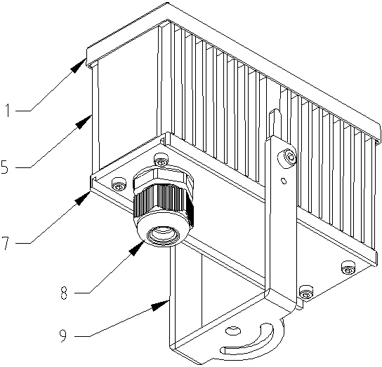 Light emitting diode (LED) narrow beam floodlight