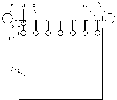 Device for automatically controlling window curtain to open and close