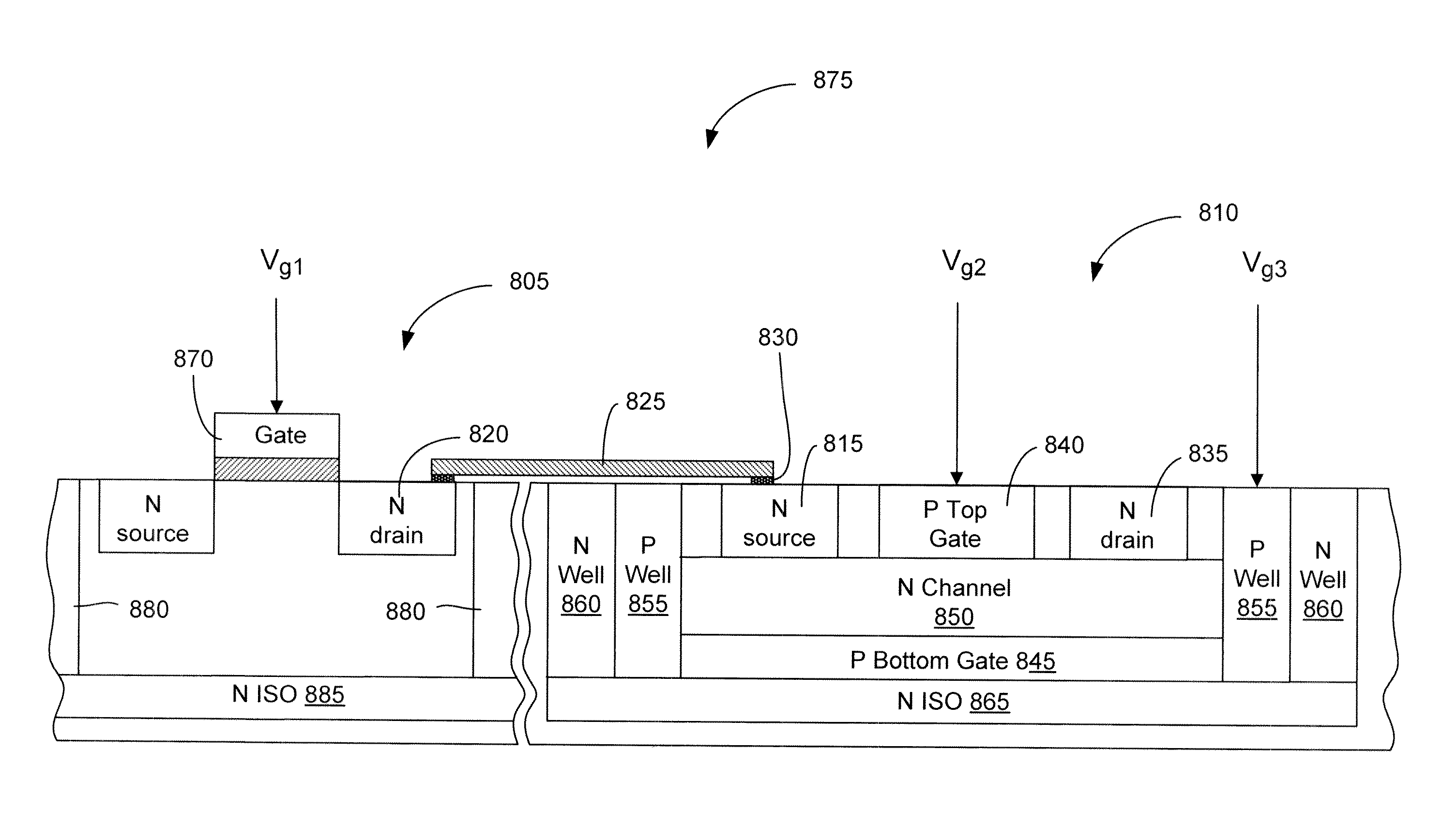 Electronic Circuits including a MOSFET and a Dual-Gate JFET