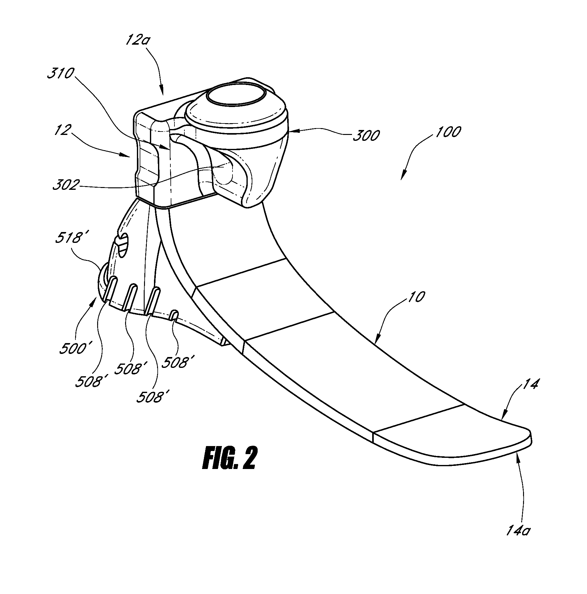 Prosthetic foot with resilient heel