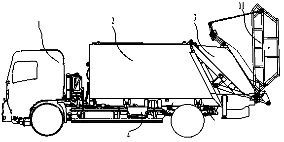 Compression refuse collection vehicle
