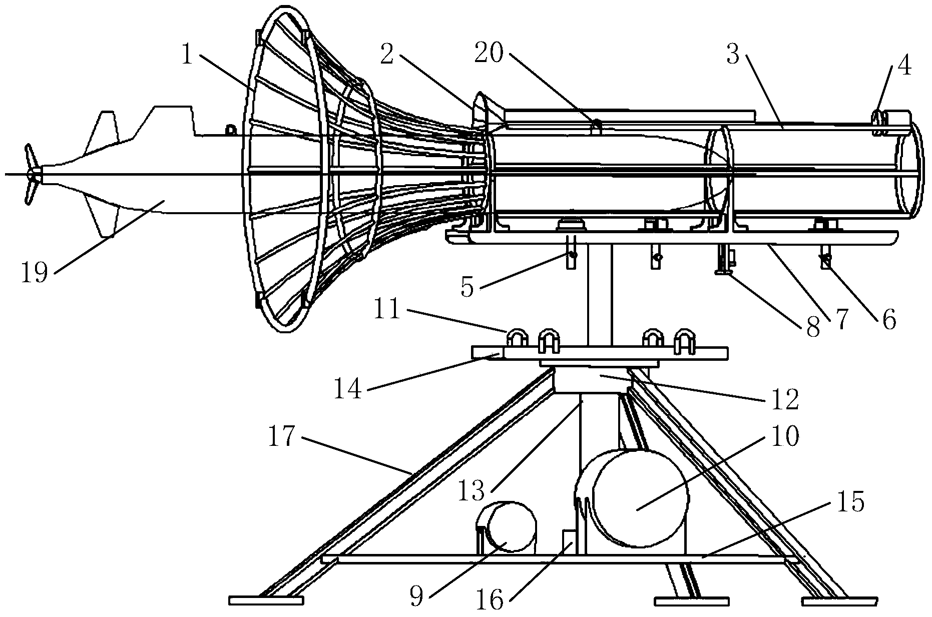 Autonomous carrying and releasing device for submersible vehicle