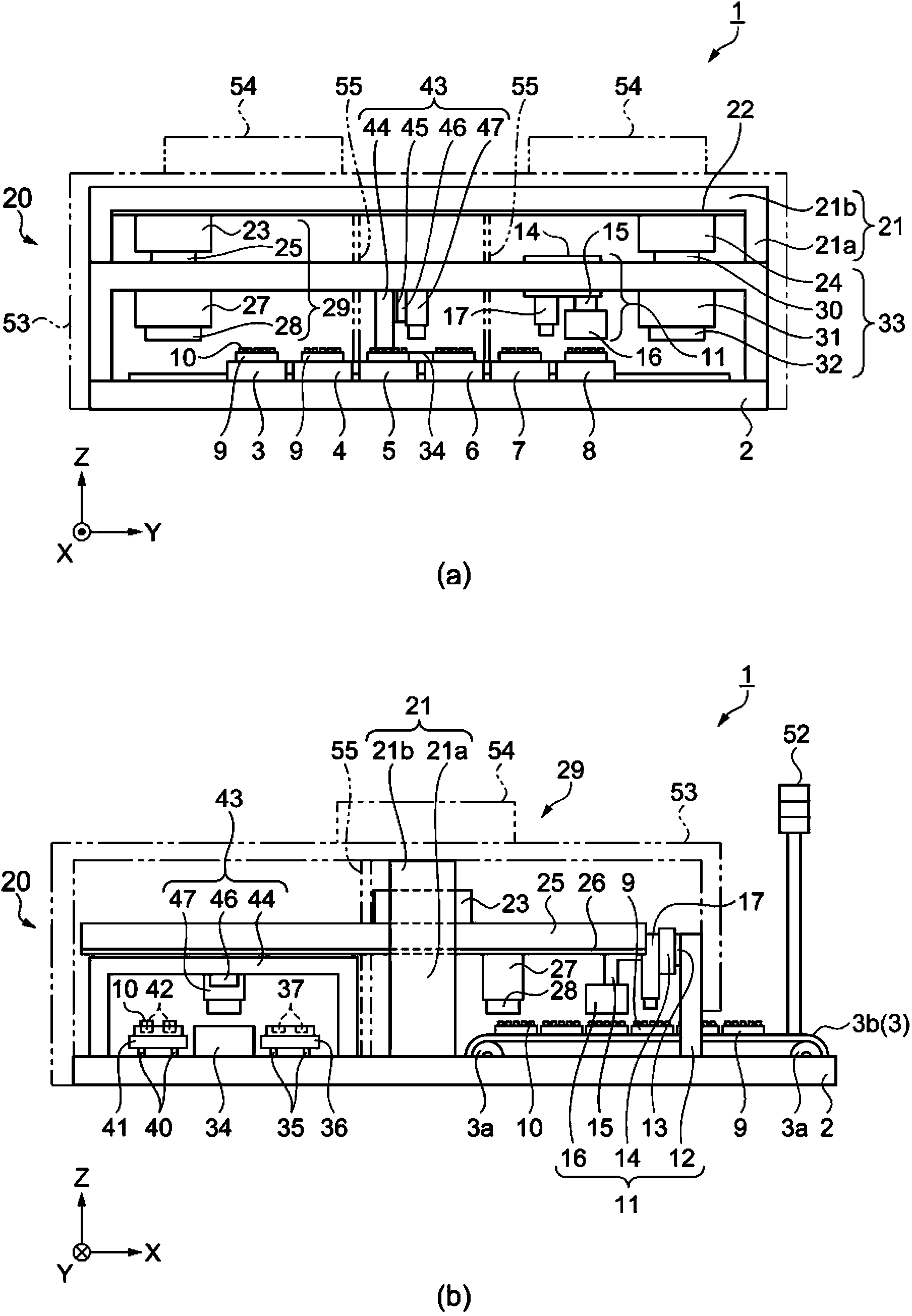 Electronic component carrying device and electronic component testing device