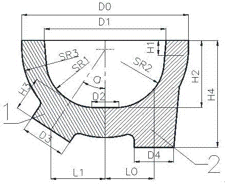 Integral forging and forming method for large-scale end socket forge piece of nuclear reactor with a plurality of protruding nozzles
