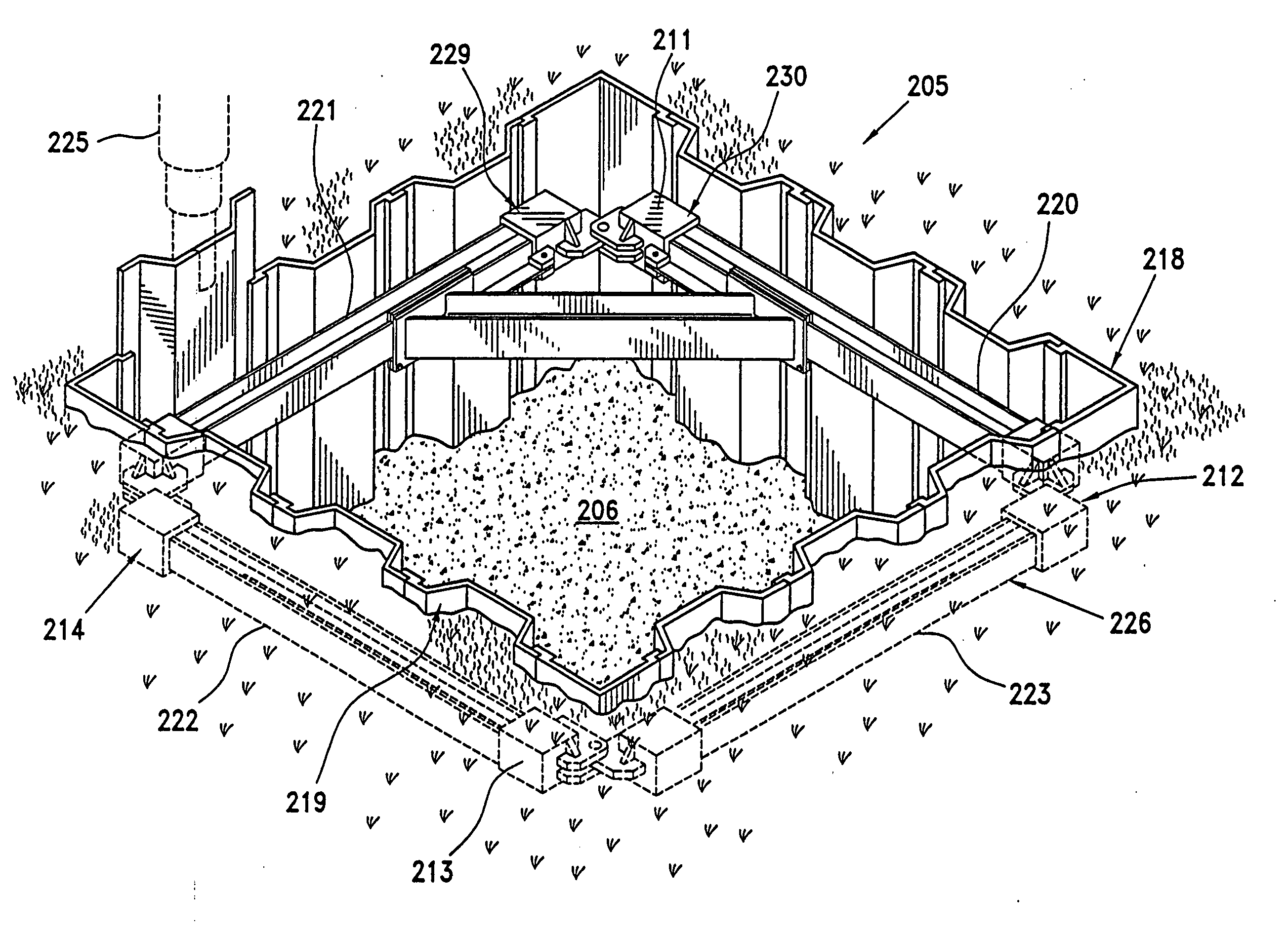 Corner connection for temporary shoring